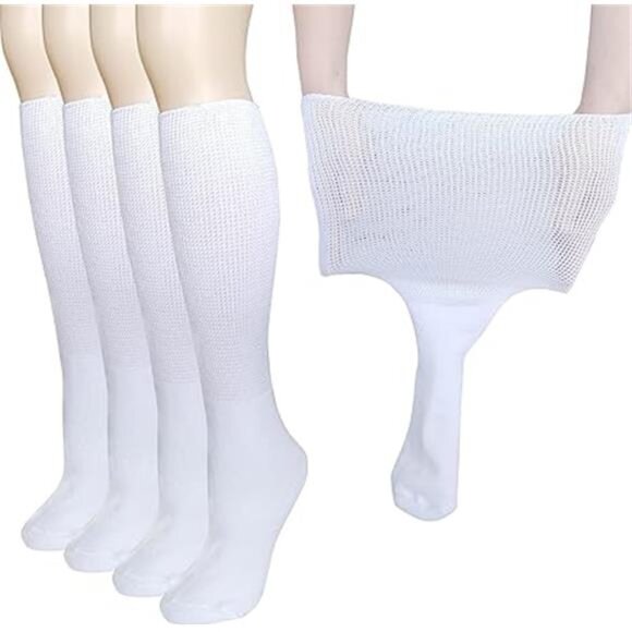 Extra Wide Socks for Lymphedema Swollen Feet Leg, Bariatric Socks, Cast Boot - Picture 8 of 8